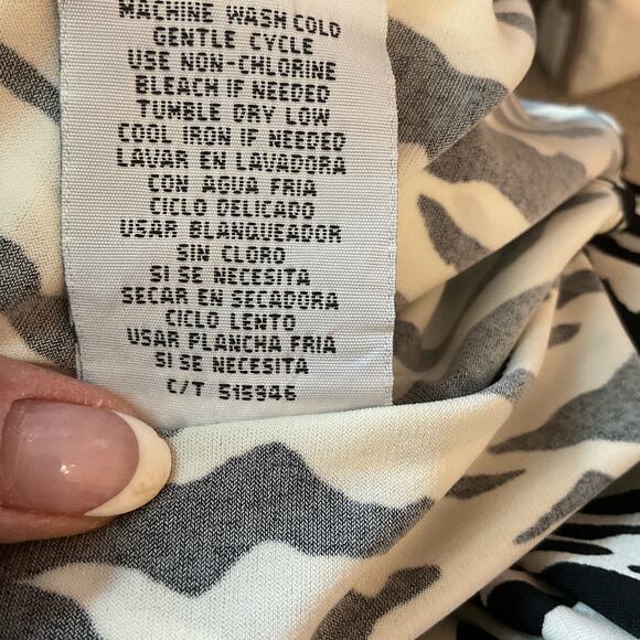 Danny & Nicole Animal Print Sleeveless Jersey Dress Plus 16 - Picture 5 of 6